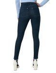 HUE Women's Ultra Soft High Waist Denim Leggings, Black Indigo Wash, Medium