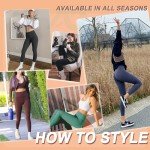 DHSO Leggings for Women, Non See-Through High Waisted Womens Leggings, Tummy Control Pants for Running Cycling Yoga Workout, 3 Pack Black, Large-X-Large