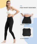 ALONG FIT High Waisted Leggings-Yoga-Pants with Pockets for Women Workout Tummy Control Leggings Sport Running Tights Black (High Waist-Black, 3X-Large)
