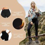 DHSO 3 Pack Fleece Lined Leggings for Women High Waisted Thermal Winter Workout Leggings for Women Warm Yoga Pants, Black Black Black, S-M