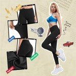 Occffy Workout Leggings for Women High Waisted Gym Leggings with Pockets Tummy Control Yoga Pants Women DS166 Black