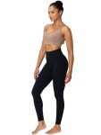 Sunzel Sunzfly Workout Leggings for Women, High Waisted Compression Workout Gym Yoga Pants, Tummy Control & No Front Seam Lycra Jet Black Medium 26"