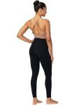 Sunzel Sunzfly Workout Leggings for Women, High Waisted Compression Workout Gym Yoga Pants, Tummy Control & No Front Seam Lycra Jet Black Medium 26"