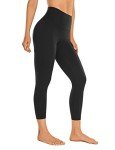 CRZ YOGA Butterluxe High Waisted Capris Workout Leggings for Women 23 Inches - Lounge Leggings Buttery Soft Yoga Pants Black Medium