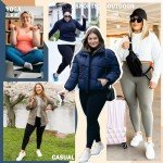 FULLSOFT 3 Pack Plus Size Leggings with Pockets for Women -High Waist Stretchy 1X-4X Workout Yoga Pants(3XL,BLK)
