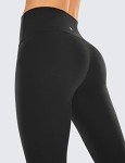 CRZ YOGA Butterluxe High Waisted Capris Workout Leggings for Women 23 Inches - Lounge Leggings Buttery Soft Yoga Pants Black Medium