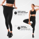 Walifrey High Waisted Workout Leggings for Women Buttery Soft Womens Leggings, 1 Pack Black, Large-X-Large