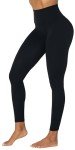 Sunzel Sunzfly Leggings for Women with Tummy Control High Waisted Yoga Pants for Workout Gym Running, 28" Inseam, Black, Medium