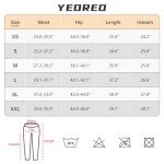 YEOREO Leggings with Pockets for Women Charm Leggings Workout Leggings for Women V Cross Waist Butt Lifting Gym Yoga Leggings Black Small