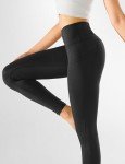 Yogaration Everyday Leggings for Women, High Waisted Yoga Pants with Deep Side Pockets, Non-See-Through Workout Leggings, Full Length, Brushed(Black, Medium)