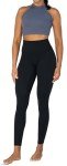 Sunzel Sunzfly Leggings for Women with Tummy Control High Waisted Yoga Pants for Workout Gym Running, 28" Inseam, Black, Medium