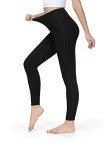 ALONG FIT Buttery Soft Leggings-for-Women Yoga-Pants High Waisted Non Slip Workout Squat Proof Tights(Black,XL)