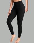 QUEENIEKE Workout Leggings for Women 25" DreamSoft High Waisted Tummy Control Yoga Pants Compression for Gym Running, and Fitness (Black, M)