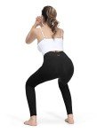 ALONG FIT Buttery Soft Leggings-for-Women Yoga-Pants High Waisted Non Slip Workout Squat Proof Tights(Black,XL)