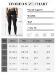 YEOREO Eileen Hidden Scrunch Butt Workout Leggings for Women Seamless Mid Low Waist 25" Impact Yoga Pants Tummy Control Black Small