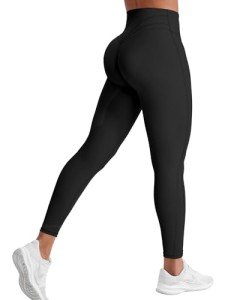YEOREO Grace Workout Leggings for Women Butt Lifting Tummy Control High Waist Gym Yoga Compression Pants Black M