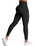 YEOREO Grace Workout Leggings for Women Butt Lifting Tummy Control High Waist Gym Yoga Compression Pants Black M