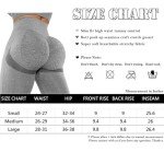 INSTINNCT Womens Yoga Pants Seamless High Waist Butt Push up Tummy Control Gym Sport Workout Leggings (Gray,S)