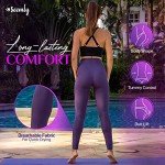 SEEMLY High Waisted Leggings with Pockets for Tummy Control | Breathable Yoga Pants Pack of 01, Purple, Large