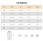YEOREO Grace Workout Leggings for Women Butt Lifting Tummy Control High Waist Gym Yoga Compression Pants Black M