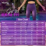 SEEMLY High Waisted Leggings with Pockets for Tummy Control | Breathable Yoga Pants Pack of 01, Purple, Large