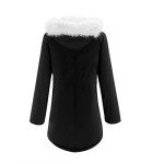 Winter Coats for Women Plus Size Hooded Parkas Thick Faux Wool Lined Jackets Casual Zip up Outwear with Pockets