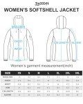 33,000ft Women's Softshell Jacket, Fleece Lined Warm Jacket Light Hooded Windproof Coat for Outdoor Hiking