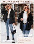AFFA Fleece Jackets for Women Sherpa Lined Reversible Hooded Jacket Winter Warm Zip Up Coats Fashion Outerwear with Pockets