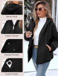 AFFA Fleece Jackets for Women Sherpa Lined Reversible Hooded Jacket Winter Warm Zip Up Coats Fashion Outerwear with Pockets