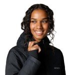 Columbia Women's Heavenly Long Hooded Jacket, 2024 Black, Medium