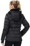 Another Choice Women Winter Down Puffer Jacket, Hooded Women Winter Down Jacket Quilted Puffer Coat with Faux-Fur Hood and Collar(Black,XX-Large)