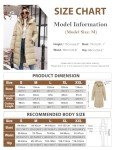 HEEKPEK Women's Winter Down Jacket Long Puffer Coats Mid-Length Warm Windproof Quilted Jackets Hooded Padded with Side Zipper(Khaki,L)