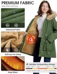 HEEKPEK Womens Winter Jacket Hooded Coats Fleece Lined Parka Jackets Thicken Warm Outwear with Pockets Overcoat