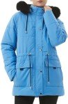 MOERDENG Women's Warm Winter Puffer Coat Thicken Fleece Lined Down Jacket Faux Fur Detachable Hood Snow Parka