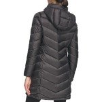 Calvin Klein Women's Light-Weight Hooded Puffer Jacket, Light-weight Black, X-Large