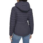 Calvin Klein Women's Light-Weight Hooded Puffer Jacket, Light-weight Classic Blue, Medium