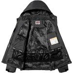 WULFUL Women's Waterproof Snow Ski Jacket Mountain Windproof Winter Coat with detachable hood…