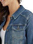 Wrangler Authentics Women's Denim Jacket, Weathered, Large