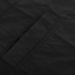 Women Quilted Pullover Puffer Jacket Oversized Casual Long Sleeve Hooded Coats Winter Warm Outwear with (Black, M)