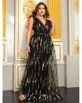 Giffniseti Plus Size Sequin A-Line Maxi Dress