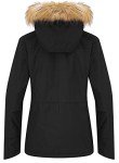 Wantdo Women's Winter Jacket Ski Jacket Winter Coat Mountain Snowboarding Jackets Black M