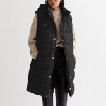 Prime Big Deal Days WUANDIXFA Jackets for Women Sleeveless Thermal Over Coat Warm Puffer Quilted Vest Water Resistant Long Jackets