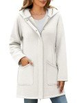 Oleda Zip Up Womens Hoodies Sherpa Fleece Winter Jacket Hoodie Long Sleeve Tunic Sweatshirt Hooded Coats with Pockets
