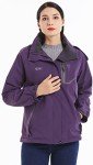Diamond Candy Hooded Waterproof Jacket Softshell Women Sportswear