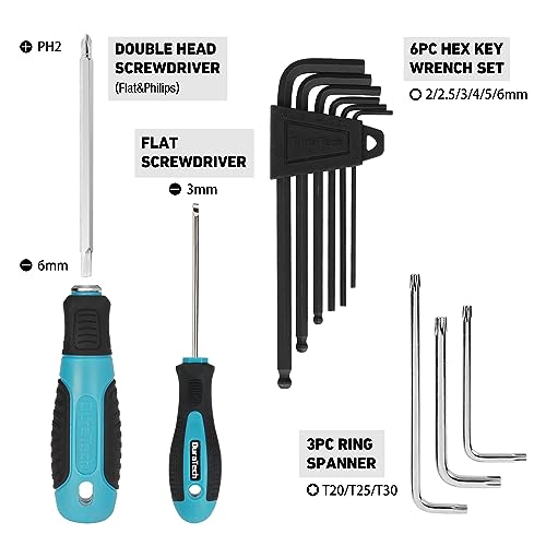 DURATECH 40PC Bike Repair Kit with Carry Case