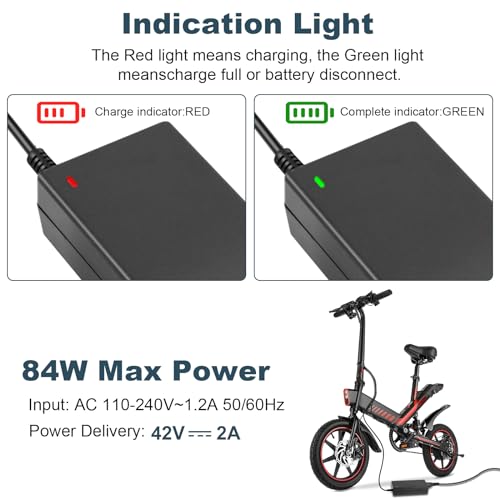 Fast 42V 2A Electric Scooter Charger with 6 Connections