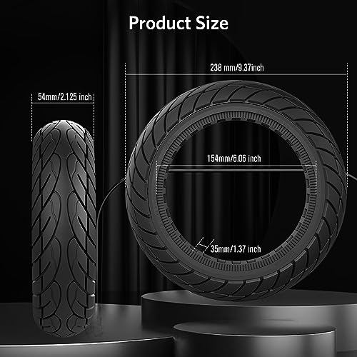 Cooryda 10x2.125 Solid Electric Scooter Tires - 2 Pack