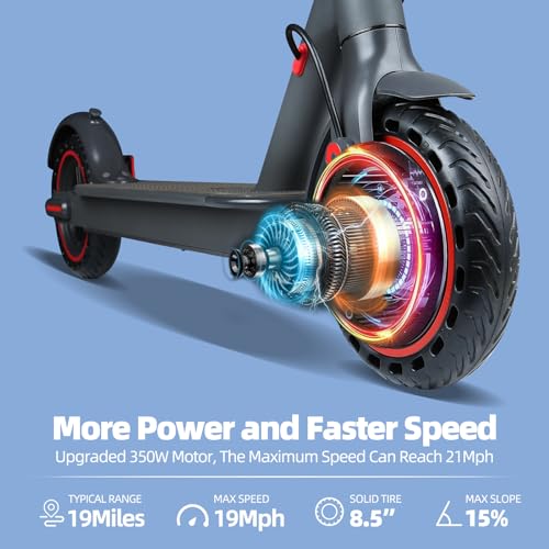 Greevego 350W Electric Scooter - 19MPH, 19 Mile Range