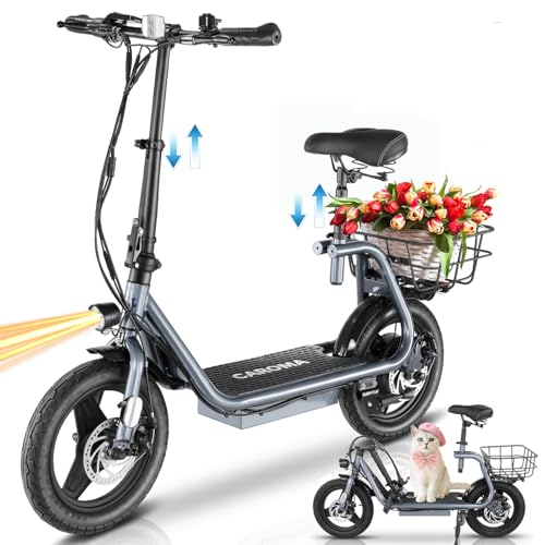 Caroma Peak 1200W Adjustable Electric Scooter with Seat