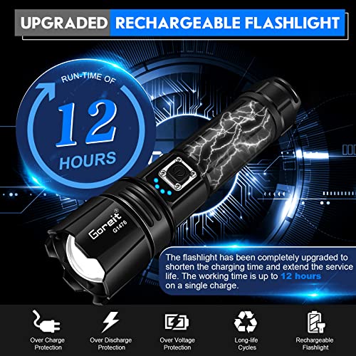 Goreit Rechargeable 20000 Lumen Flashlight